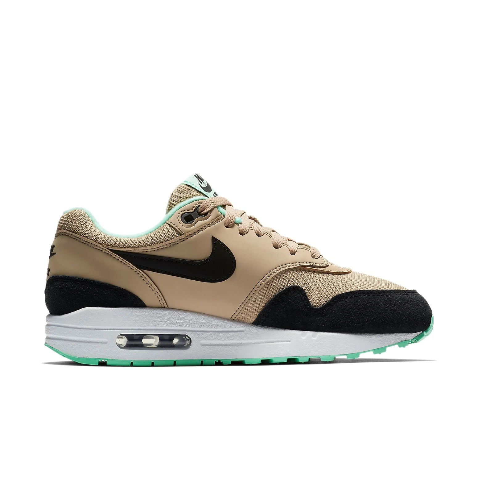 (WMNS) Nike Air Max 1 Desert ‘Black Green Glow’ 319986-206