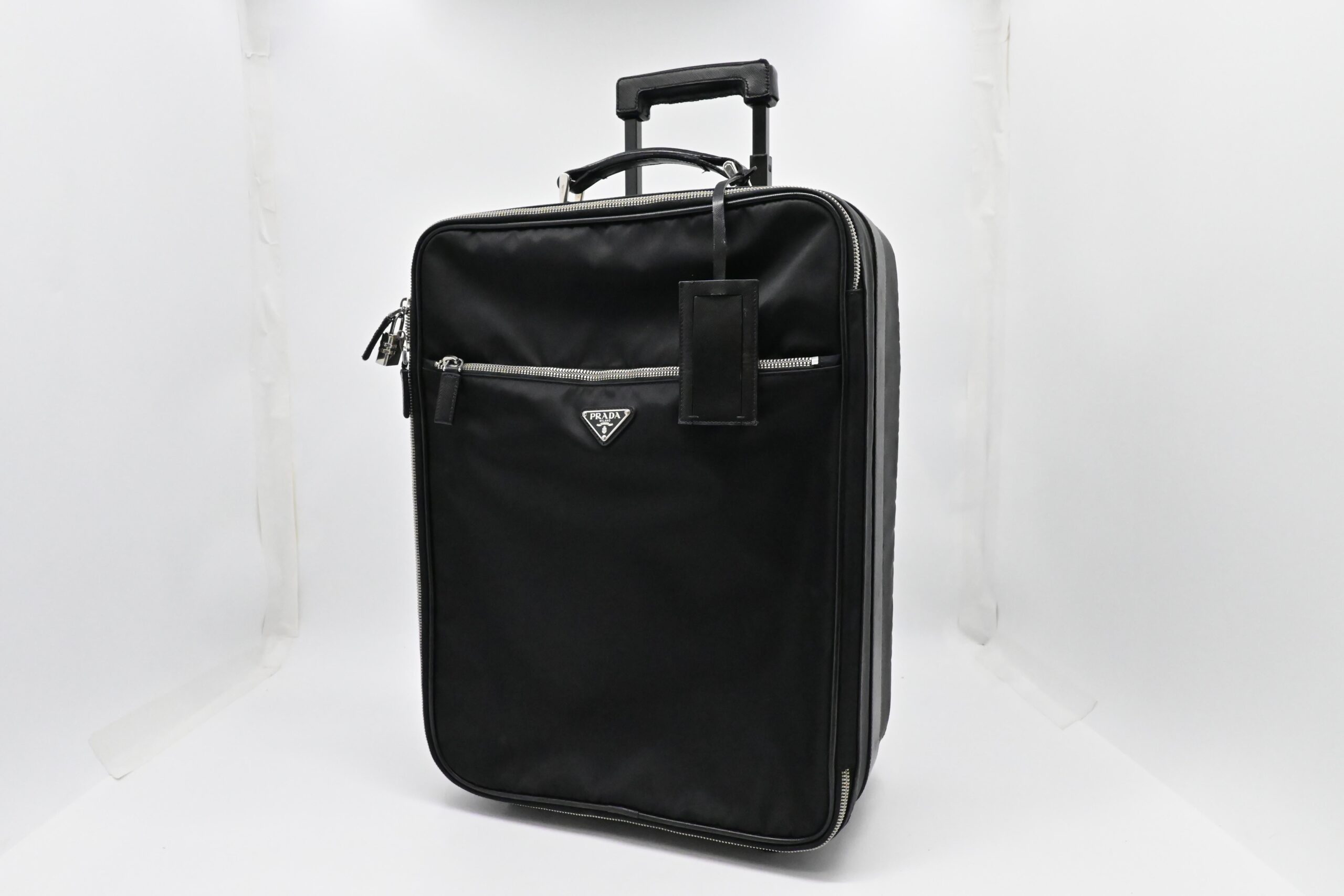 Prada Suitcase in Black Nylon Canvas